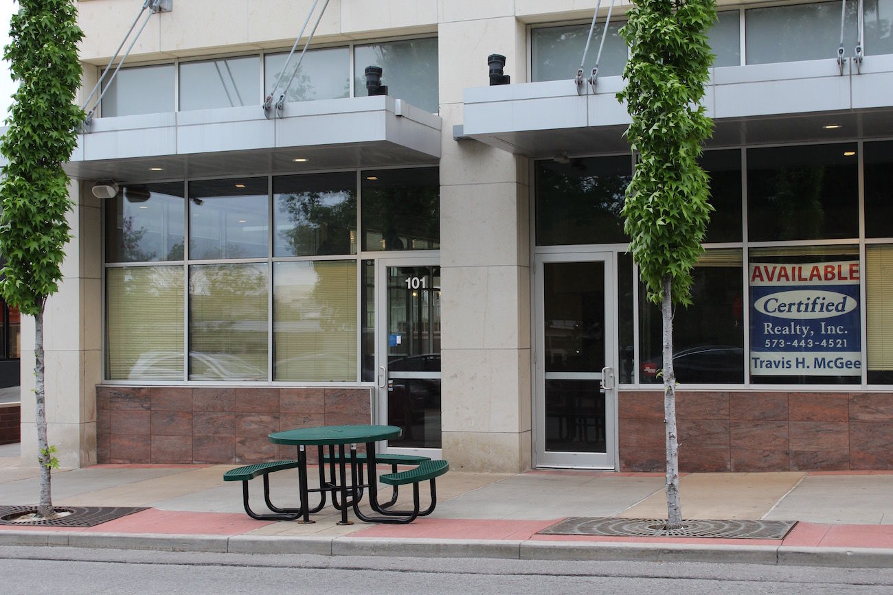 Moe's empty storefront